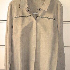 Genuine Suede Leather Shacket  Shirt/Jacket
